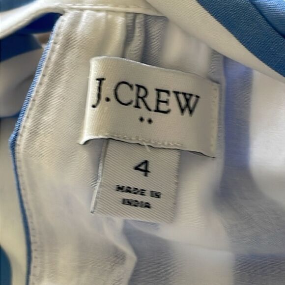 J. Crew Factory Tie-neck Mini Cotton Shift - Picture 3 of 5